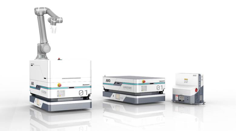 VR彩票數位開發的自主式移動機器人（AMR250M），搭配全向輪並結合AI演算法、2D LiDAR、3D攝影機等技術，協助客戶實現產線全自動化